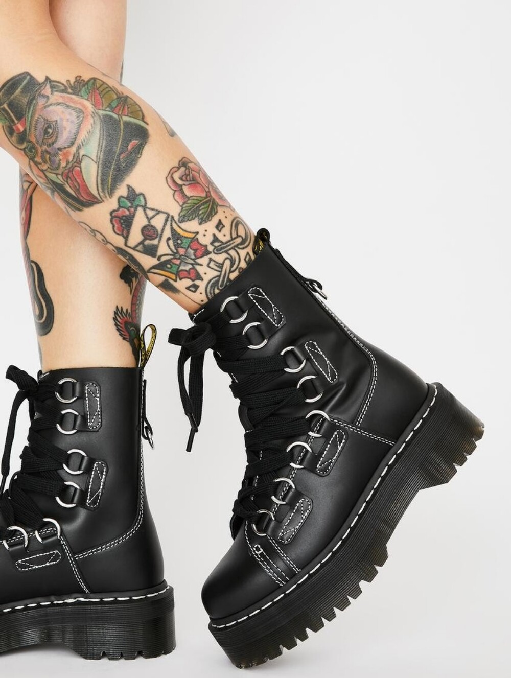 ❤️🔥RARE❤️🔥 DOPE AF JADON XL LEATHER PLATFORM BOOTS